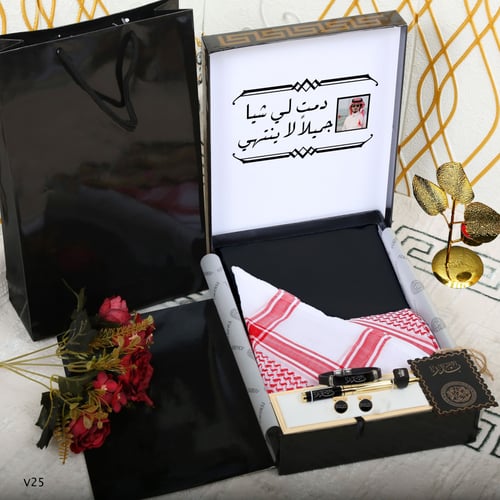 بوكس شماغ مع قماش عرض خاص