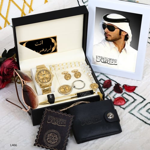 طقم ساعات رجالي فخم بالاسم