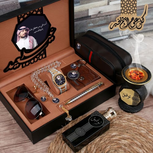 طقم ساعة رجالية بتصميم عصري جديد