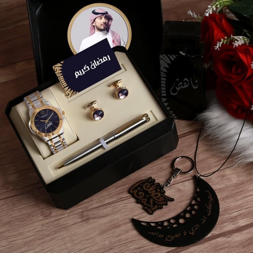 طقم ساعة رجالية بتصميم جديد