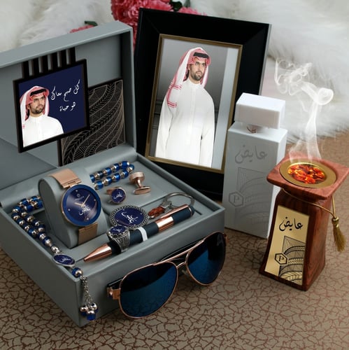 طقم ساعه رجالي