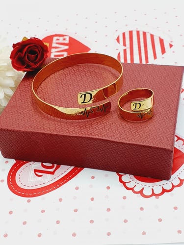 طقم ليزر سواره مع خاتم.