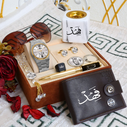 طقم ساعه استيل بالاسم تصميم عصري وانيق