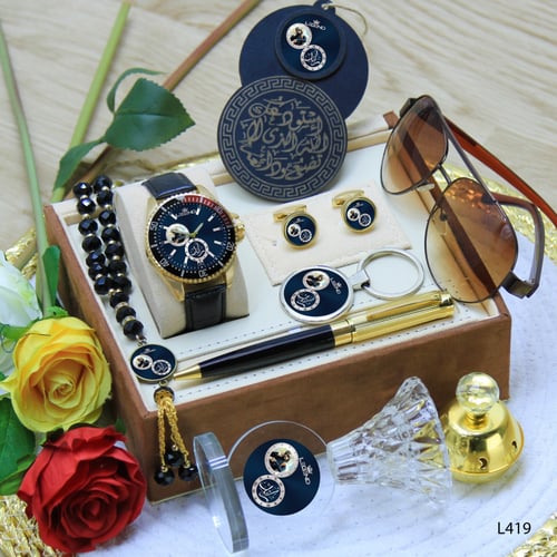 أطقم ساعات فخمة سير جلد مع إكسسوارات بتصميم شبابي...