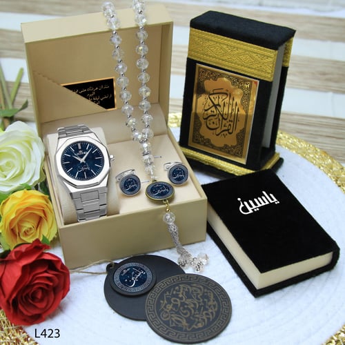 طقم ساعة رجالية بتصميم عصري