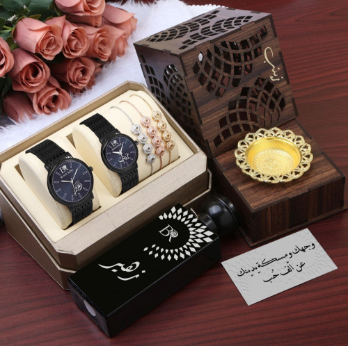 طقم ساعه رجالي