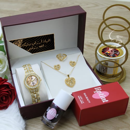 طقم ساعه نسائي