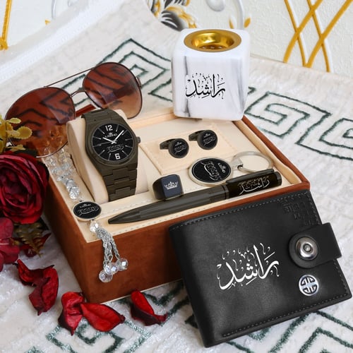 طقم ساعه استيل بالاسم تصميم عصري وانيق