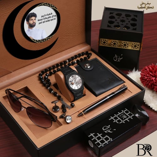 طقم ساعة رجالية بتصميم عصري جديد