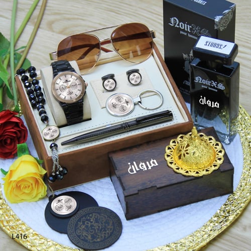 طقم ساعة رجالية بتصميم عصري جديد