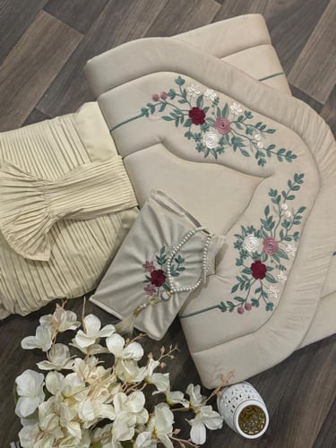 طقم صلاه سجاده طبي مع شرشف ومبخره وسبحه