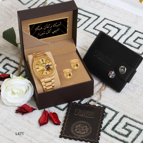 طقم ساعات رجالي فخم بالاسم