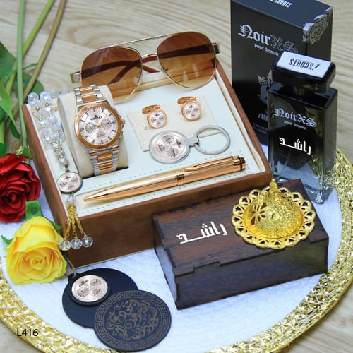 طقم ساعة رجالية بتصميم عصري جديد