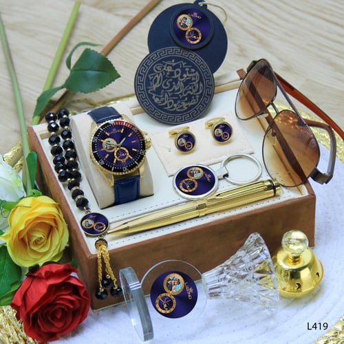 أطقم ساعات فخمة سير جلد مع إكسسوارات بتصميم شبابي...