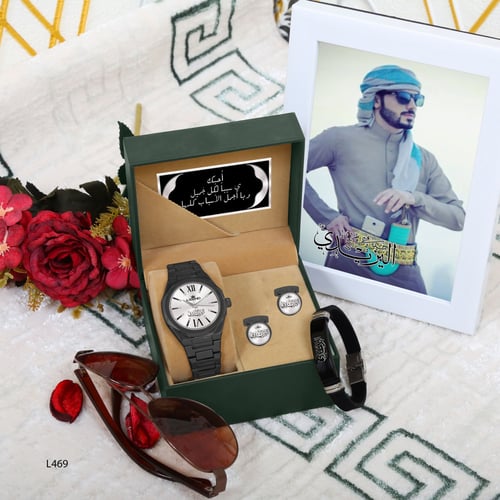 طقم ساعات رجالي فخم بالاسم
