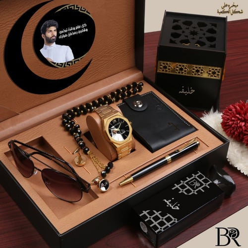 طقم ساعة رجالية بتصميم عصري جديد