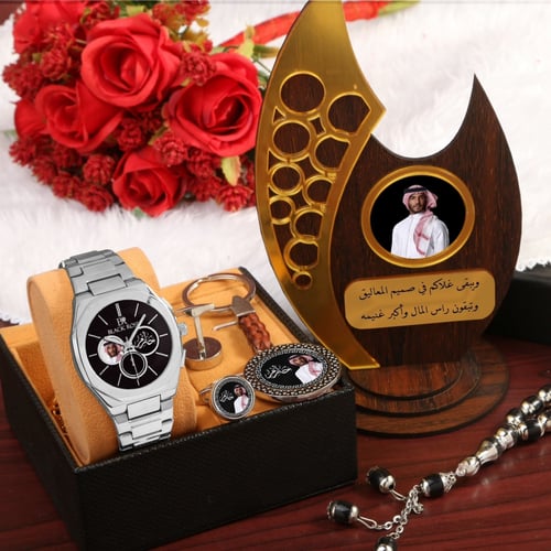 طقم ساعه رجالي