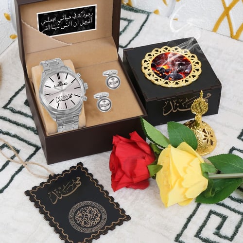 طقم ساعات رجالي فخم بالاسم