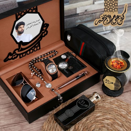 طقم ساعة رجالية بتصميم عصري جديد