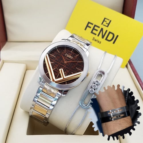 ساعه + سواره ماركة فندي رجالي