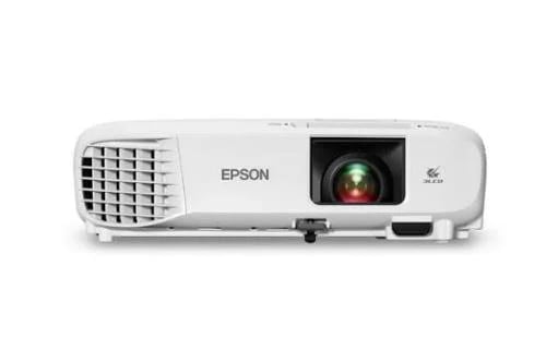 بروجكتر جهاز عرض احترافي من ايبسون بدقة 1024×768 وسطوع 3400 لومن بتقنية 3LCD f بمكبر صوت مدمج Epson EB-E20 XGA