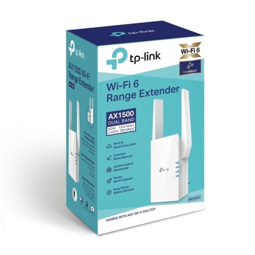TP - لينك موسع شبكة WiFi AX1500 معزز للإنترنت، موس...