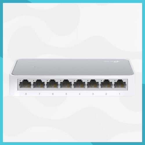 TP Link جهاز توزيع الشبكة - 8 منافذ - 10/100 ميجا...