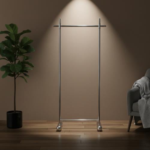 استاند تعليق ملابس انيق لون فضي