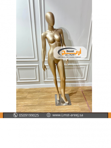 مانيكان نسائي برونزي بدون ملامح