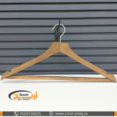 12 حبة علاق خشب لون بني مثلث