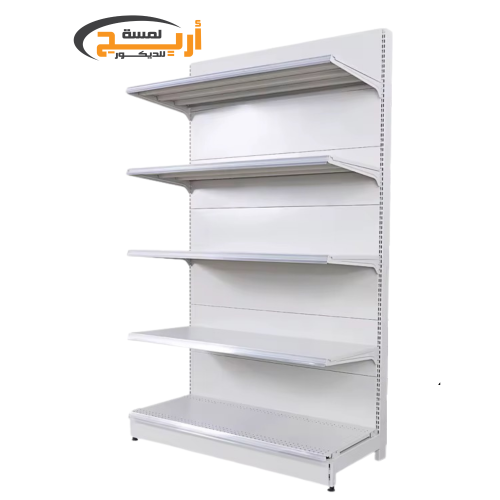 ارفف سوبر ماركت ابيض كبير