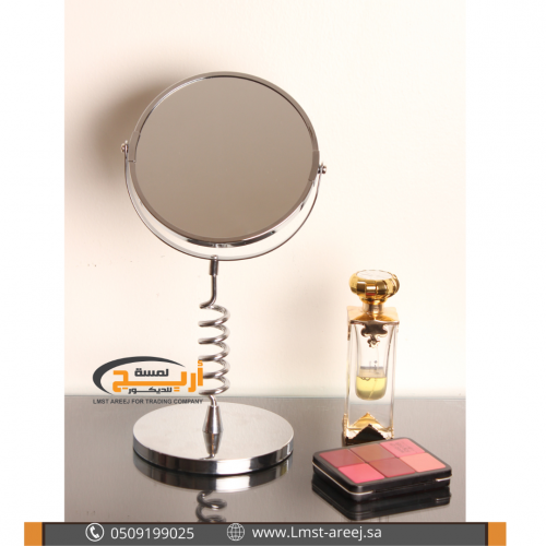 مرايه بوجهين متحركة ستيل بقاعدة نوع ثقيل