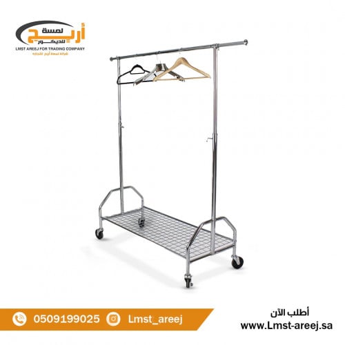 استاند خط واحد مع رف شبك كروم