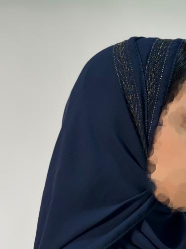 كحلي تطريز سنبله نحاسي