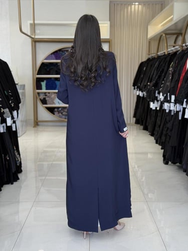 كولكشن العيد | بليزر عباية ملك بقماش كريب رموش بشك...