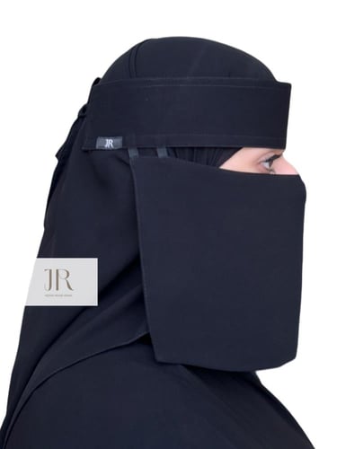 نقاب بقماش كوري قصير | مغاطين مقوى
