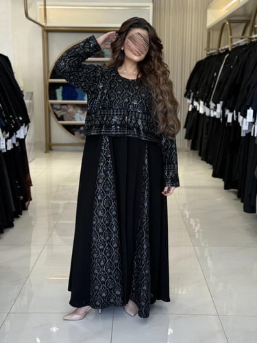 كولكشن العيد | عباية العلو بقماش كريب رموش تدخيلات...