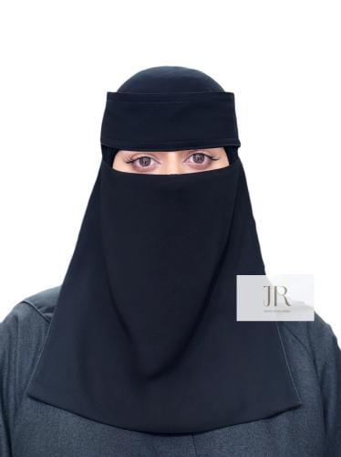 نقاب بقماش كوري طويل | مغاط مائل ، بدون مقوى