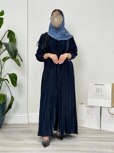 Winter collection ا عباية وعد بقماش مخمل سماوي