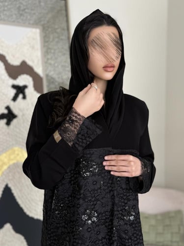 كولكشن العيد | عباية عايده بقماش كريب رموش بشك ودا...