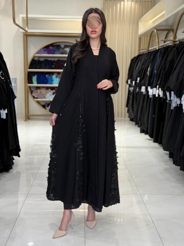 كولكشن العيد | عباية سحر بقماش انترنت تدخيلات شك