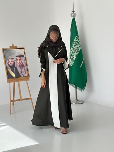 National day abaya | عباية الصرمه زيتي