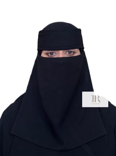 نقاب بقماش كوري طويل | مغاط عادي بدون مقوى