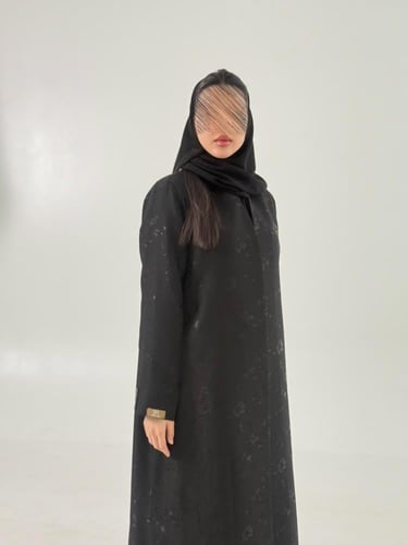 بليزر | عباية بدور بقماش جاكار مشجر