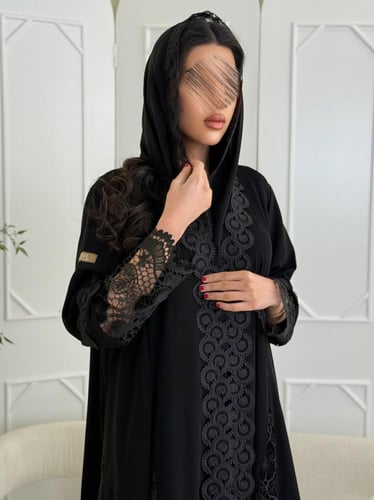 كولكشن العيد | عباية ميري بقماش كريب ملكي تدخيلات...