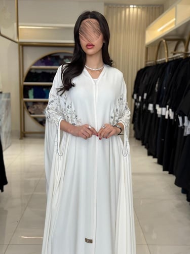 كولكشن العيد | عباية اصاله بقماش كريب احساس بشك قط...