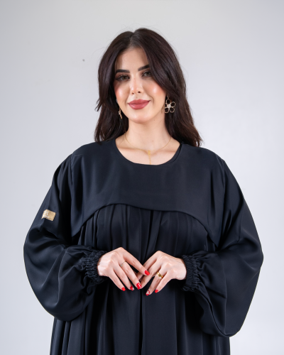 عباية بسمه بقماش بلاك بيري اسود (عباية الحج والعمر...