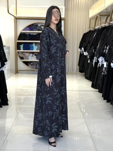 عباية سماهر بقماش اورجنزا ناعم مبطن تيفاني