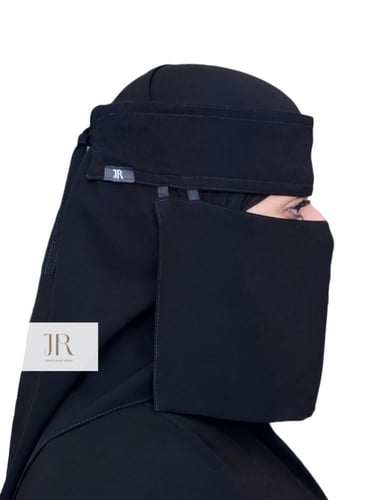 نقاب بقماش كوري قصير مغاطين عادي