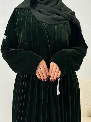 عباية تاليا مخمل كسرات كوري زيتي